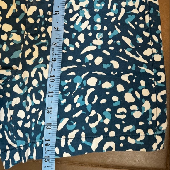 ♥️TARGET MERONA women’s flat front shorts with pockets size 2 blue white pattern - Picture 10 of 10